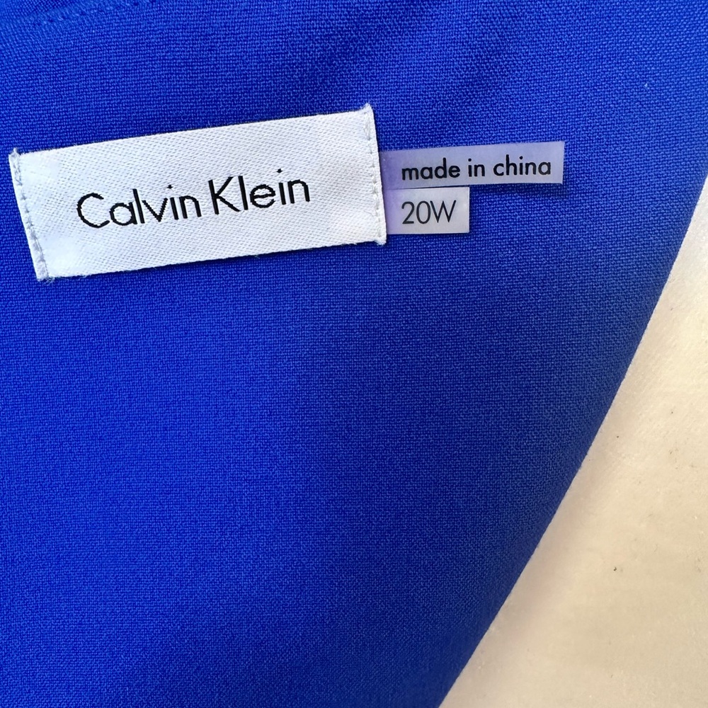 Calvin Klein Royal Blue Dress Plus Size 20W - Picture 8 of 9